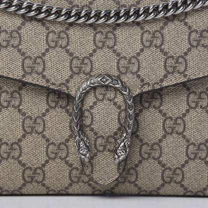Gucci GG Supreme Monogram Mini Dionysus Chain Wallet Beige Taupe 8 of 11