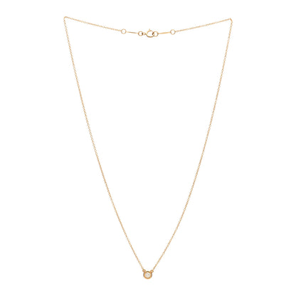 Tiffany 18K Rose Gold Diamond .10ct Elsa Peretti Diamonds by the Yard Pendant Necklace 3 of 5