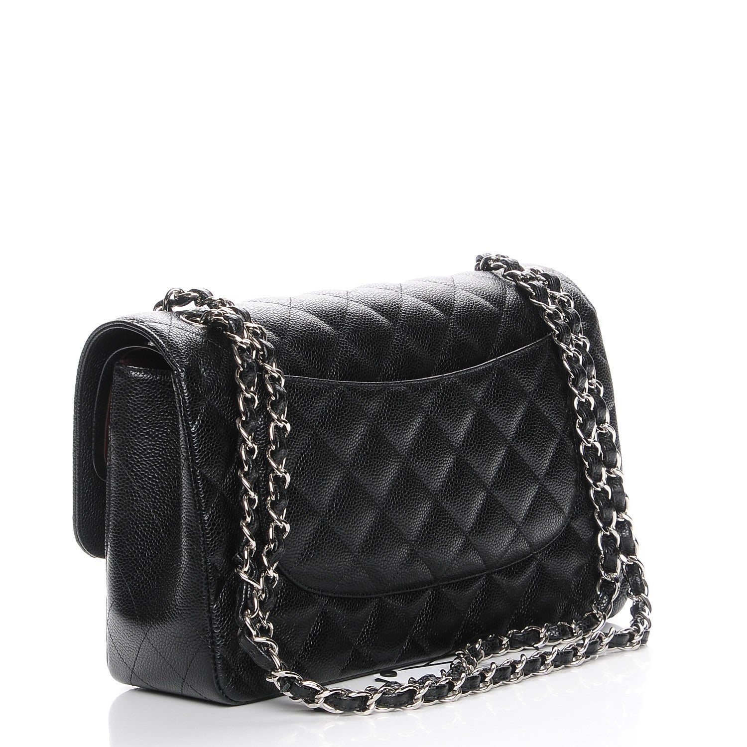 Chanel Caviar Quilted Jumbo Double Flap Black 3 of 8