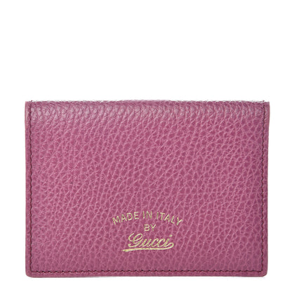 Gucci Dollar Calfskin Swing Train Pass Card Case Peonia Flower 1 of 8