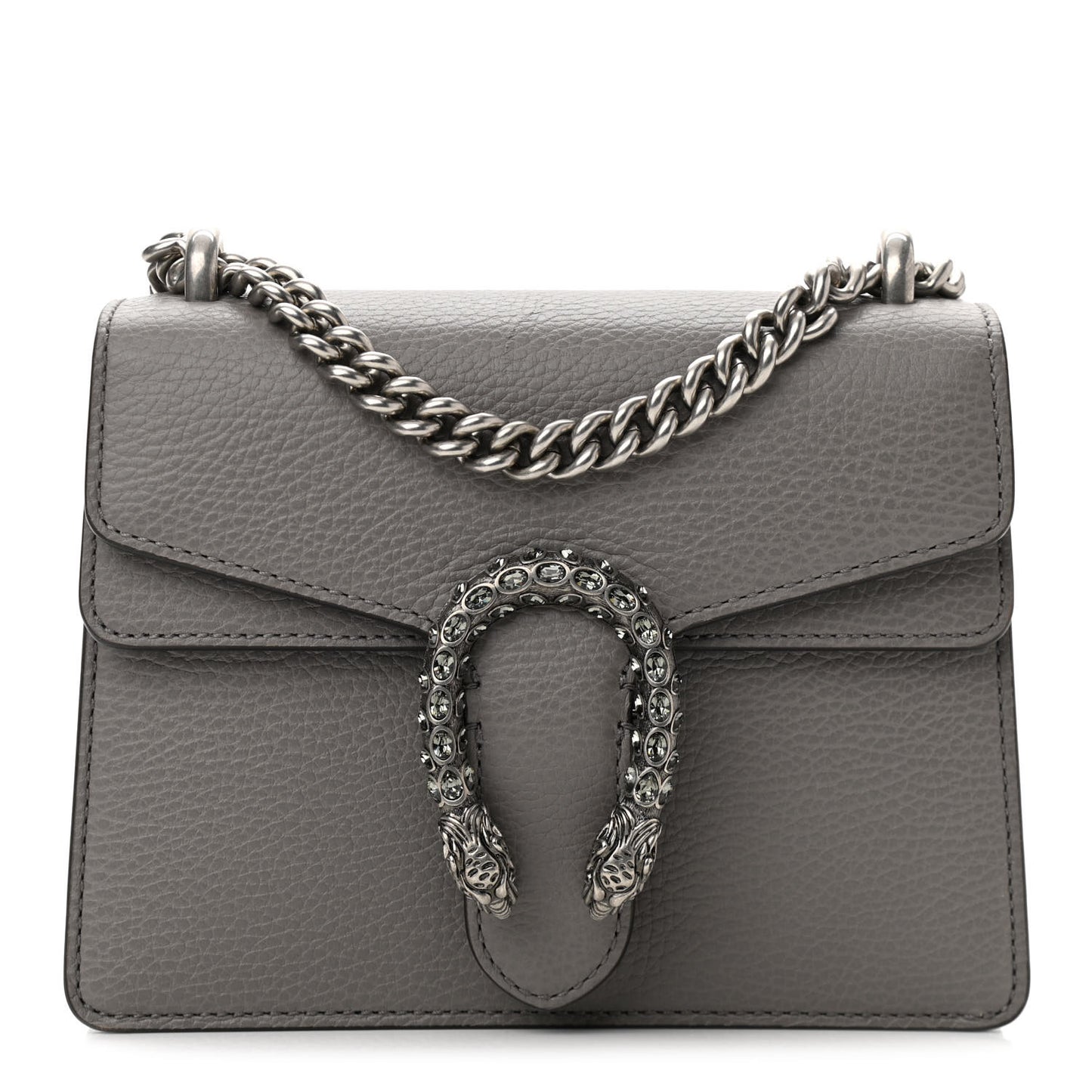 Calfskin Mini Dionysus Shoulder Bag Dusty Grey