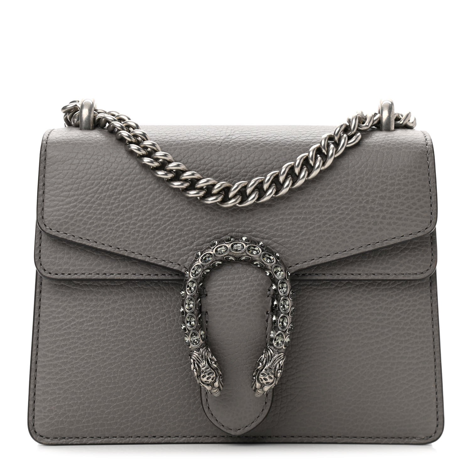 Gucci Calfskin Mini Dionysus Shoulder Bag Dusty Grey 1 of 11