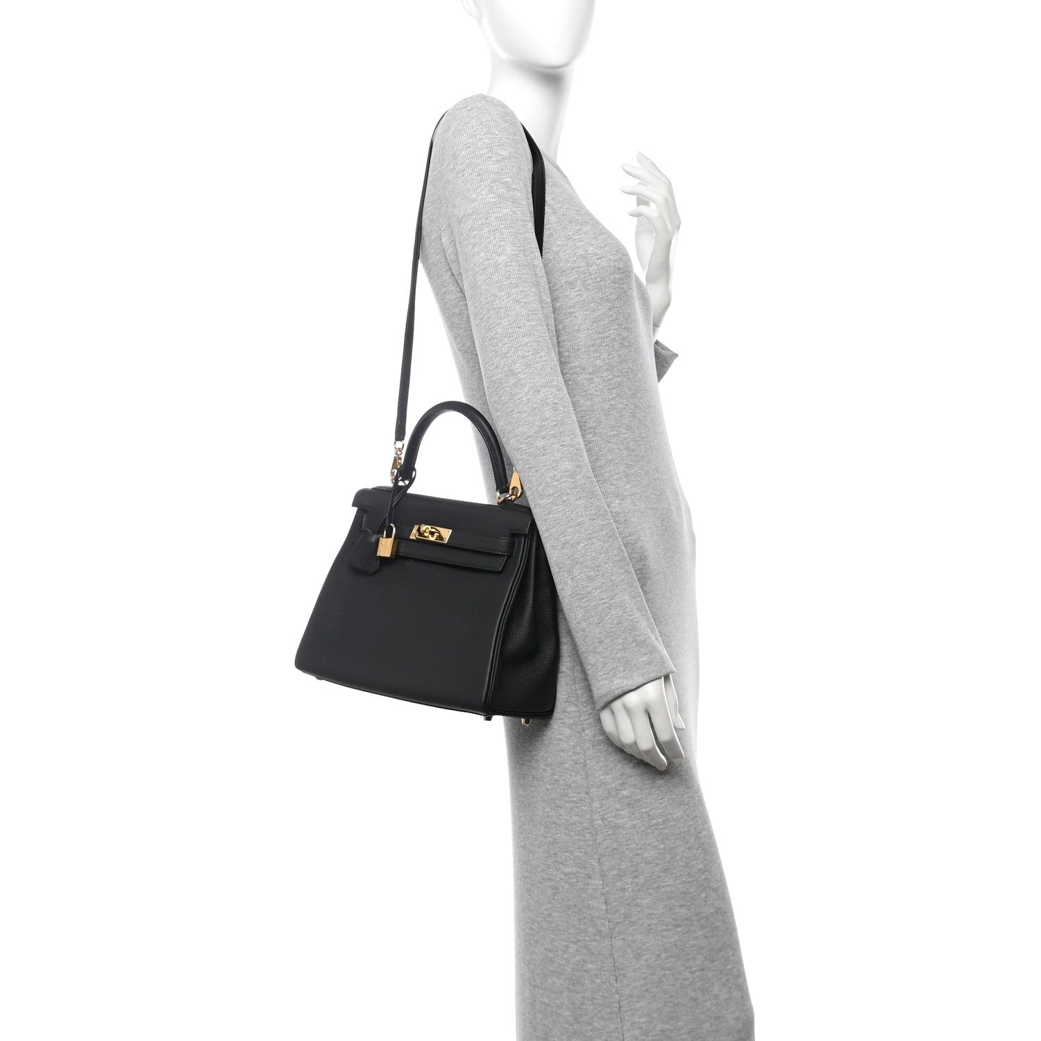 Hermes Togo Kelly Retourne 28 Black 2 of 11