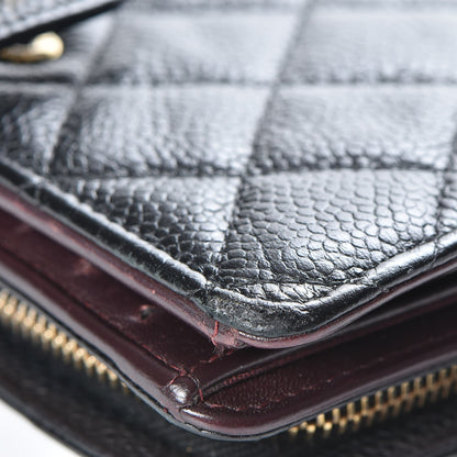 Chanel Caviar Quilted Zipped Pocket Wallet Black 13 of 15