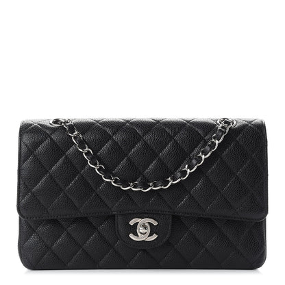 Chanel Caviar Quilted Medium Double Flap Black 1 of 9