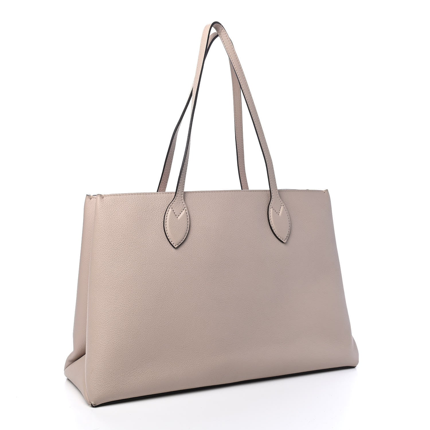 Louis Vuitton Grained Calfskin Lockme Shopper Greige 2 of 8