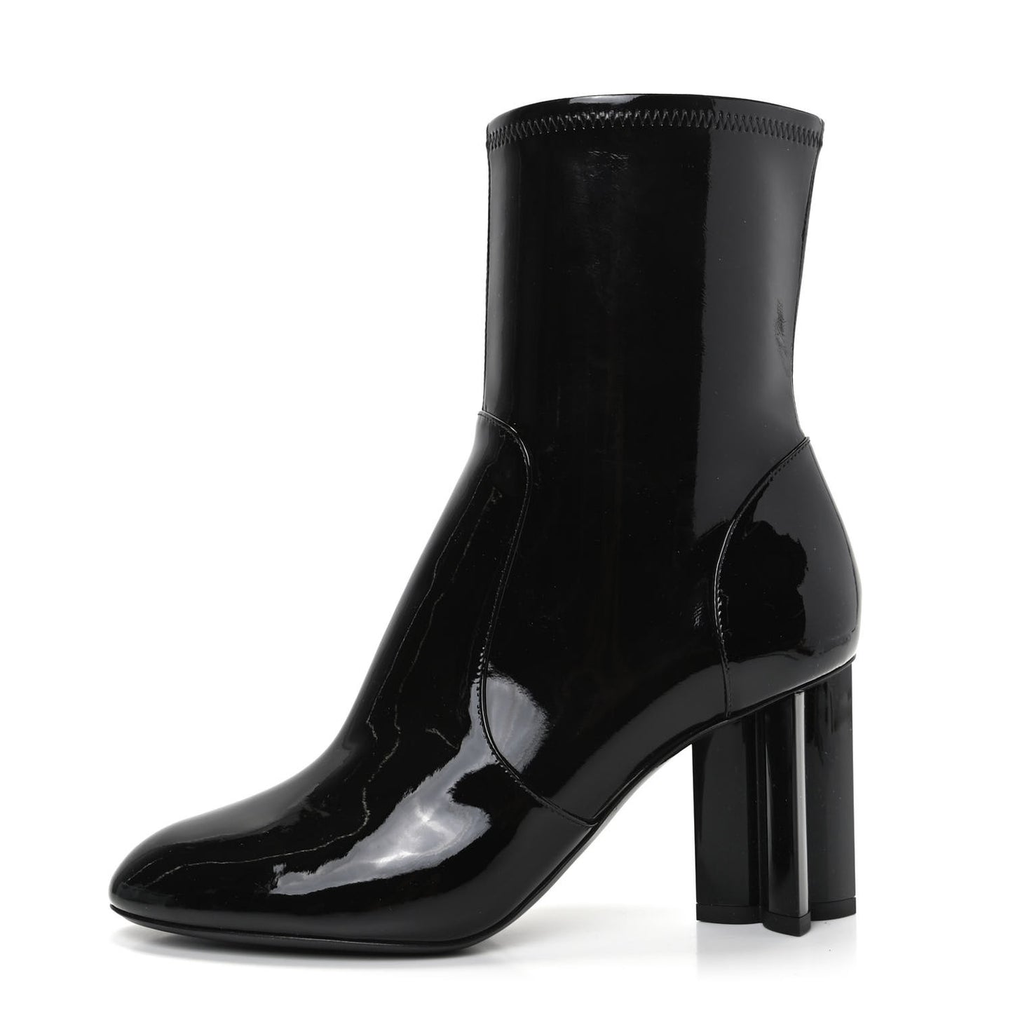 Patent Uniformes Silhouette Ankle Boots 38 Black