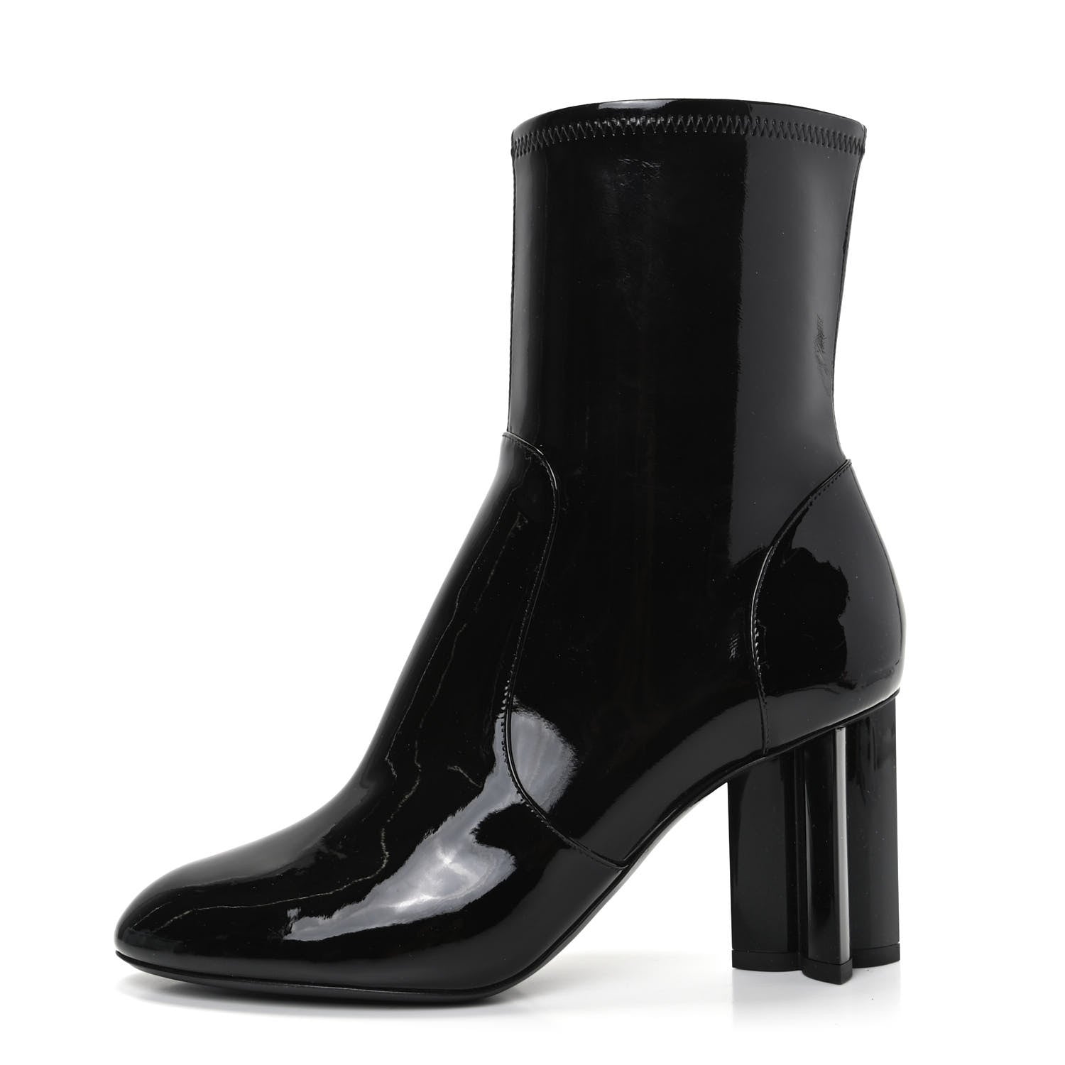 Louis Vuitton Patent Uniformes Silhouette Ankle Boots 38 Black 1 of 7