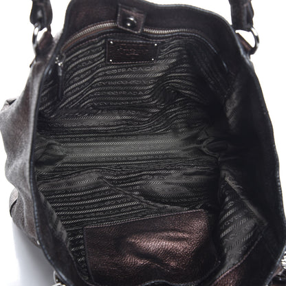 Prada Vitello Daino Shoulder Bag Antico Mordore 5 of 13