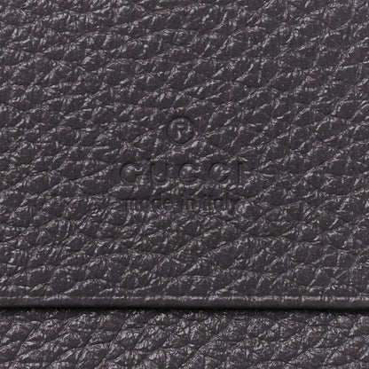 Gucci Grainy Calfskin Zumi Chain Card Case Wallet Dusty Grey 7 of 10