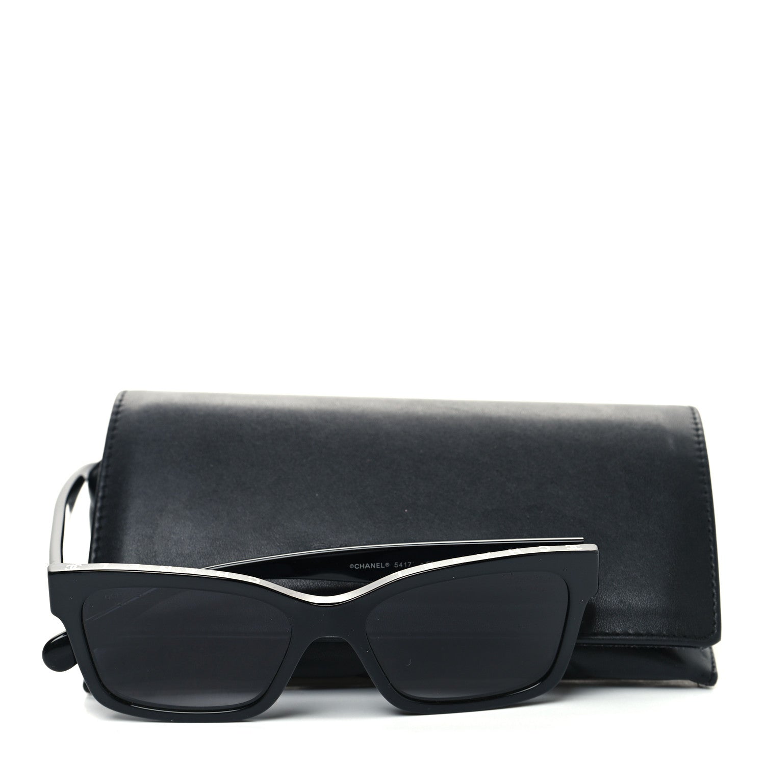 Chanel Acetate Polarized Square Sunglasses 5417 Black 9 of 9