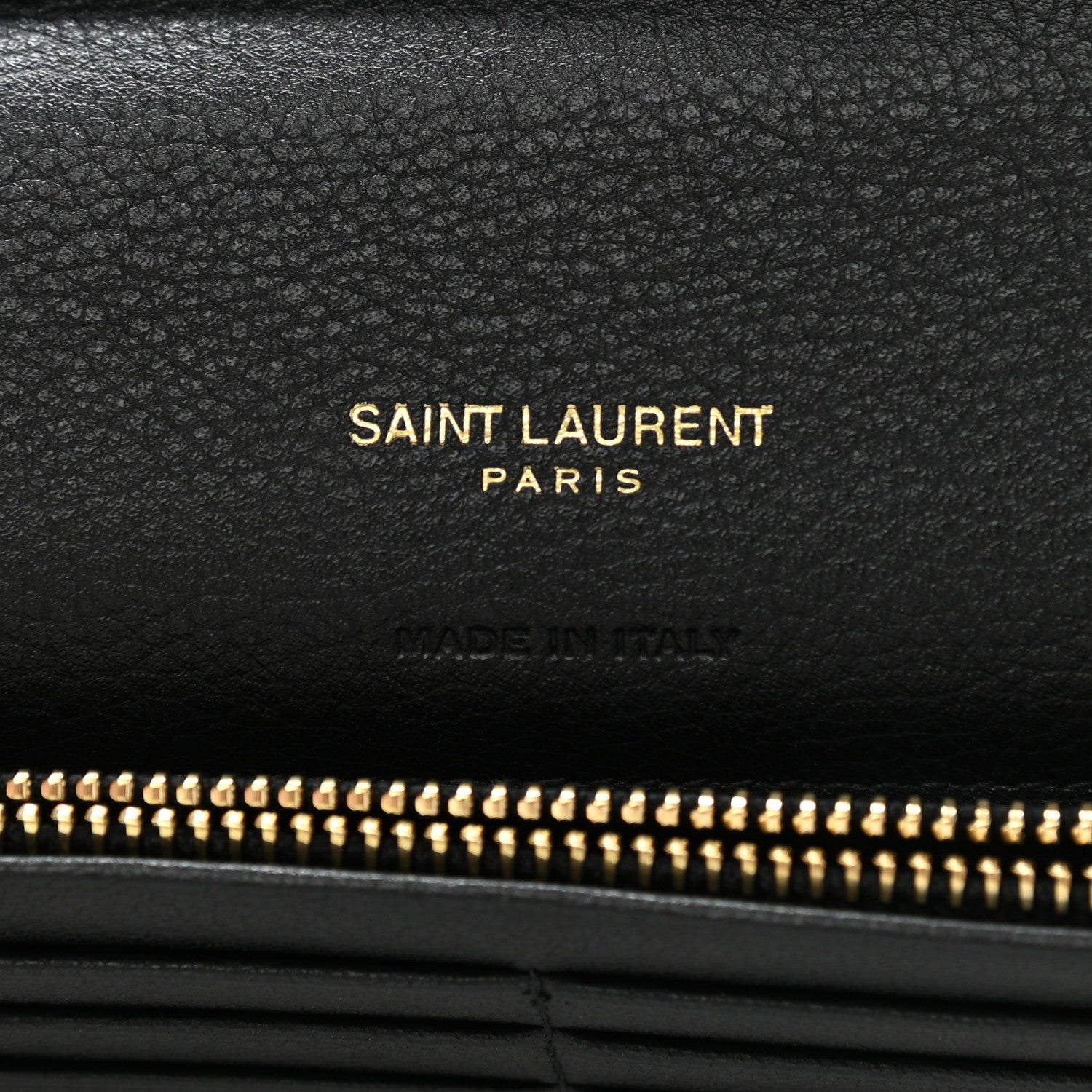 Saint Laurent Calfskin Tiny Monogram Cassandre Wallet Black 6 of 7