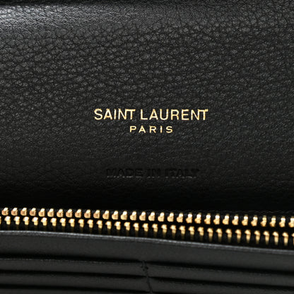 Saint Laurent Calfskin Tiny Monogram Cassandre Wallet Black 6 of 7