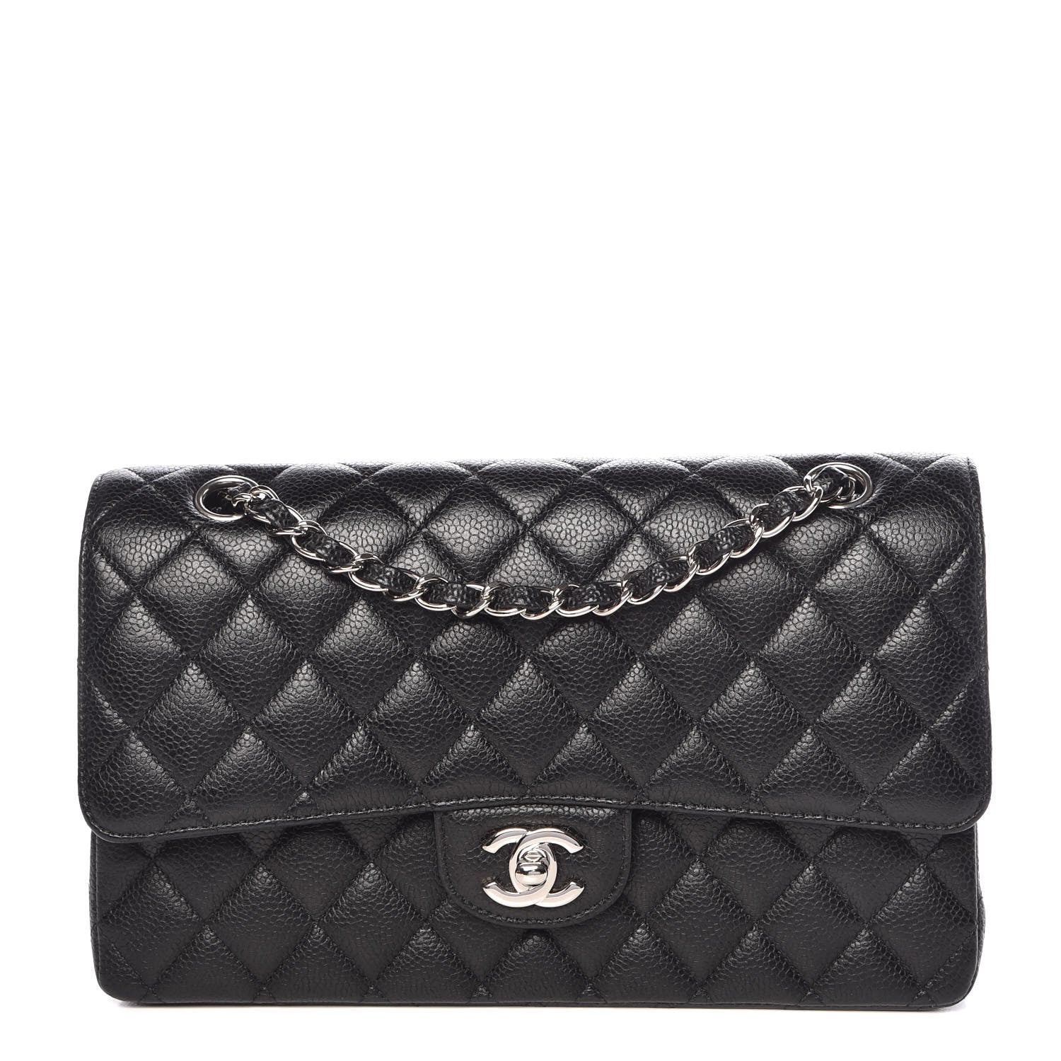 Chanel Caviar Quilted Medium Double Flap Black 1 of 17