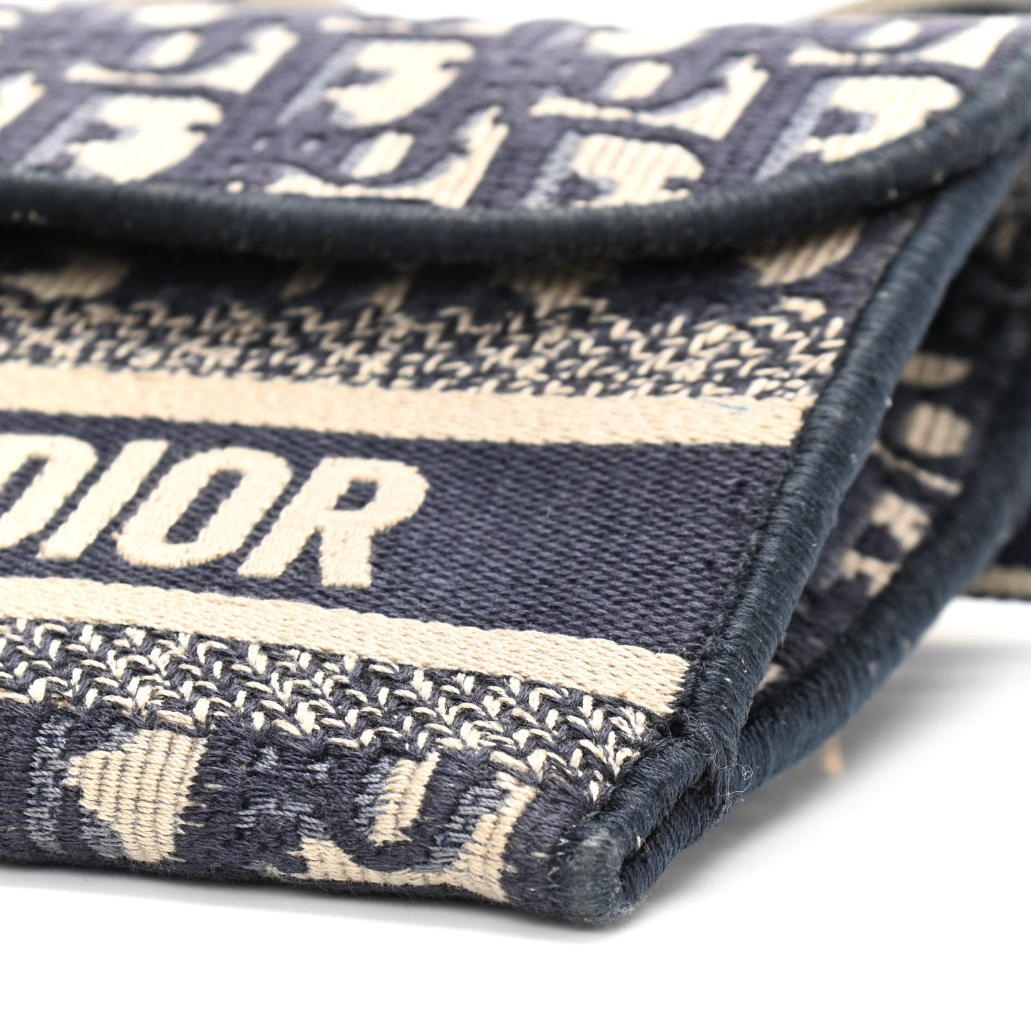 Christian Dior Oblique Slim Saddle Pouch Blue 10 of 11