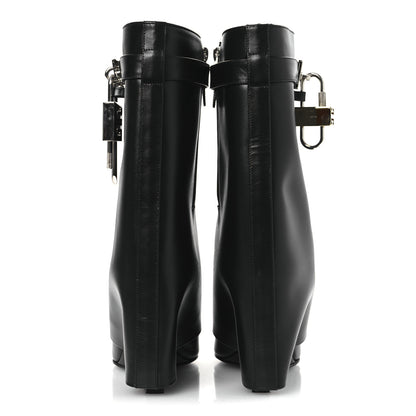 Givenchy Calfskin Shark Lock Ankle Boots 39 Black 6 of 11