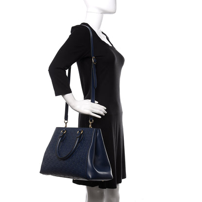 Gucci Soft Guccissima Signature Top Handle Tote Bag Blue Agata 2 of 11