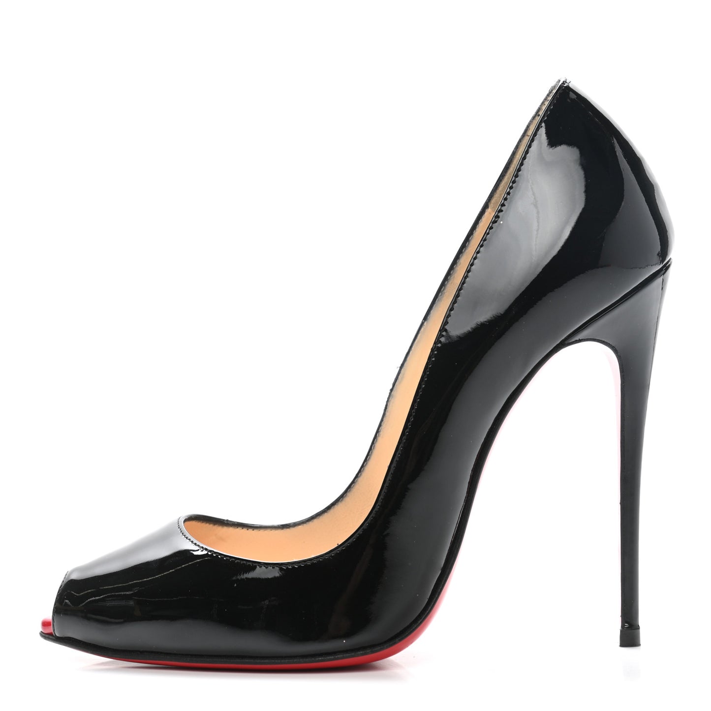 Patent New Very Prive 120 Pumps 35.5 Black Red