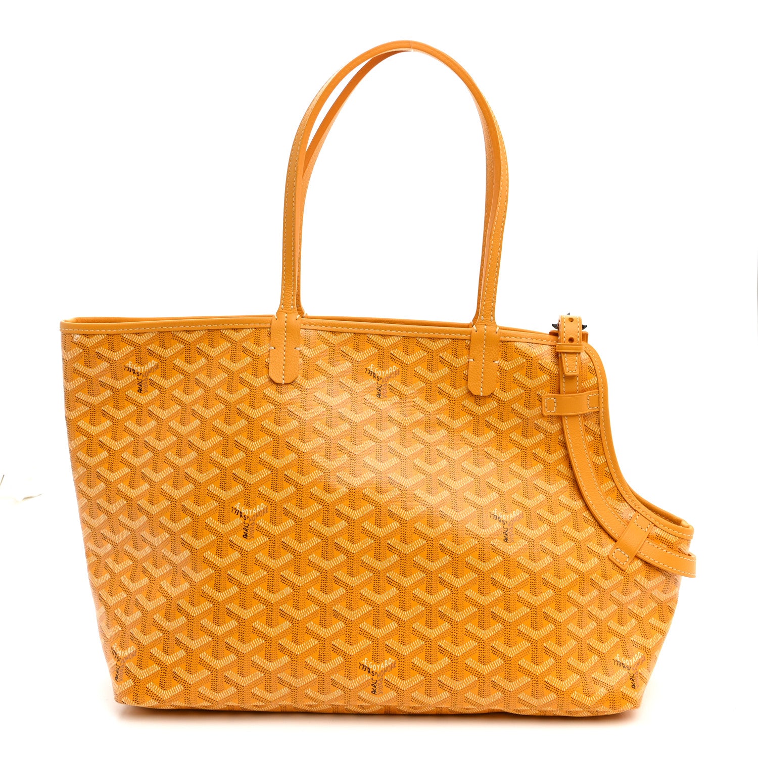 Goyard Goyardin Chien Gris Pet Carrier Yellow 1 of 10