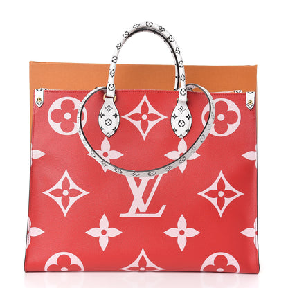 Louis Vuitton Monogram Giant Onthego GM Rouge Rose 11 of 11