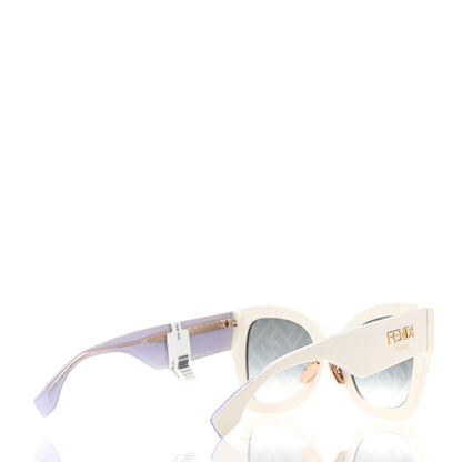 Fendi Acetate FF Sunglasses FF 0434/G/S White Gold 4 of 7