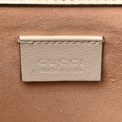 Gucci Wonka Grain Calfskin Mini Diana Tote Bag Mystic White Orange Fluo 6 of 9