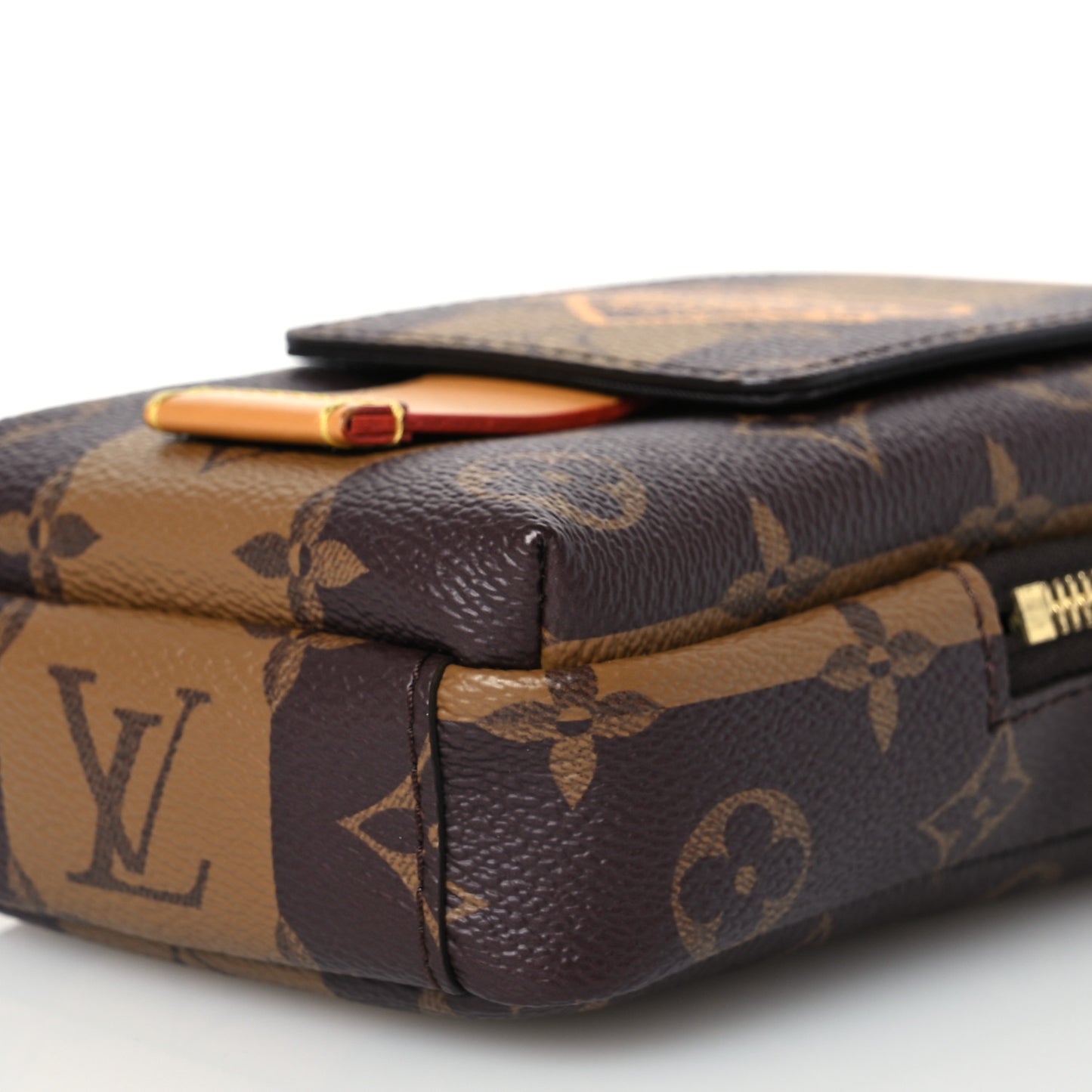 X NIGO Reverse Monogram Flat Double Phone Pouch