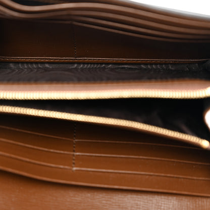 Gucci GG Supreme Monogram Azalea Calfskin Web Jackie 1961 Chain Wallet Beige Ebony Brown Sugar 5 of 10