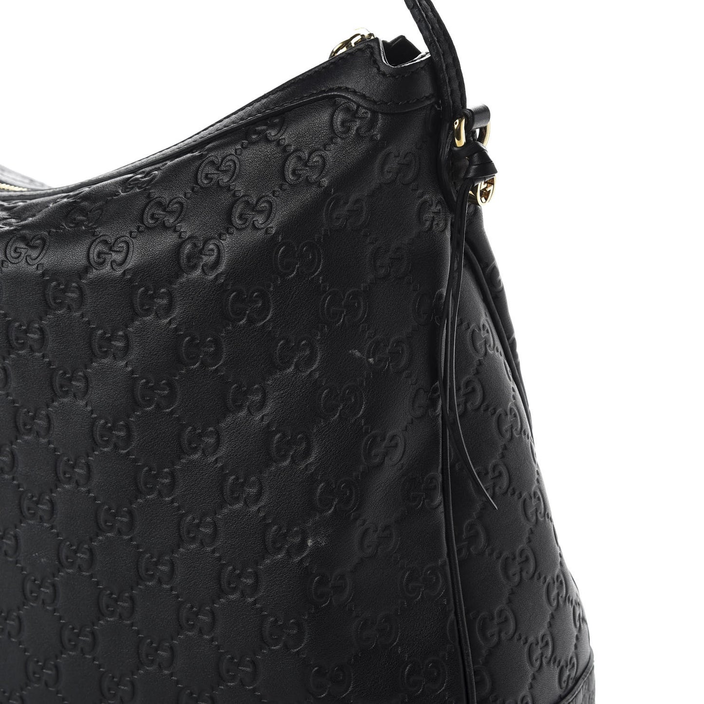 Guccissima Large Bree Hobo Black