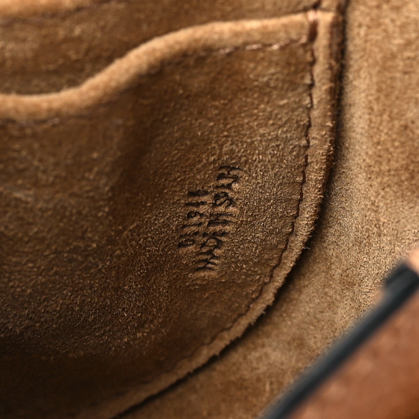 Grained Calfskin Mini Gate Crossbody Bag Caramel Pecan