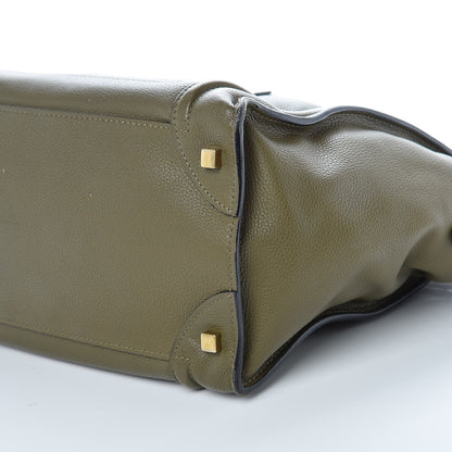 Celine Drummed Calfskin Mini Luggage Jungle 9 of 11