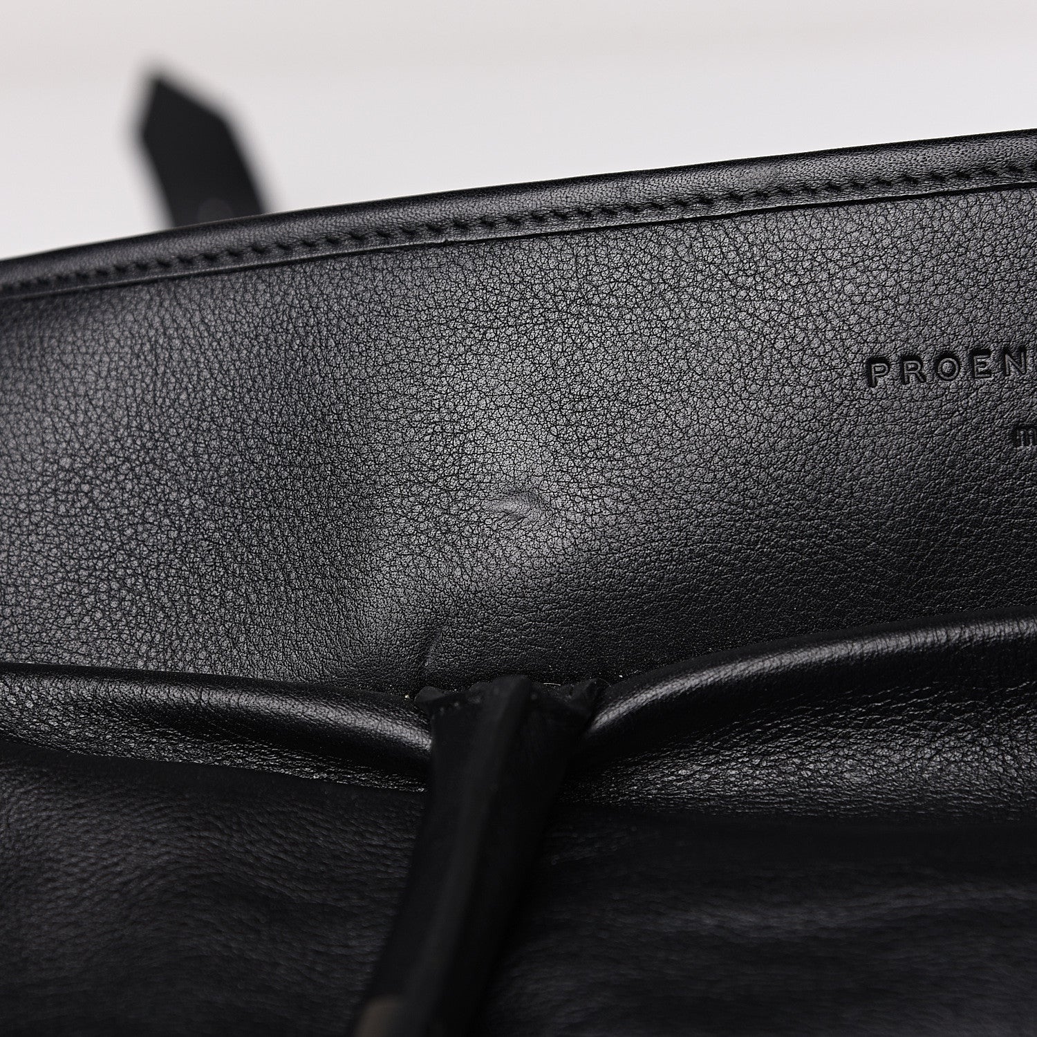 Proenza Schouler Calfskin Straw PS1 Keep All Black 7 of 15
