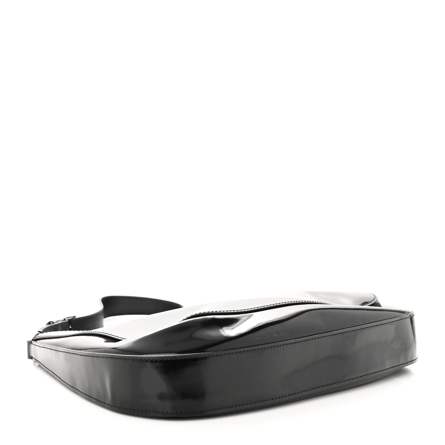 Spazzolato Large Cleo Adjustable Strap Shoulder Bag Black