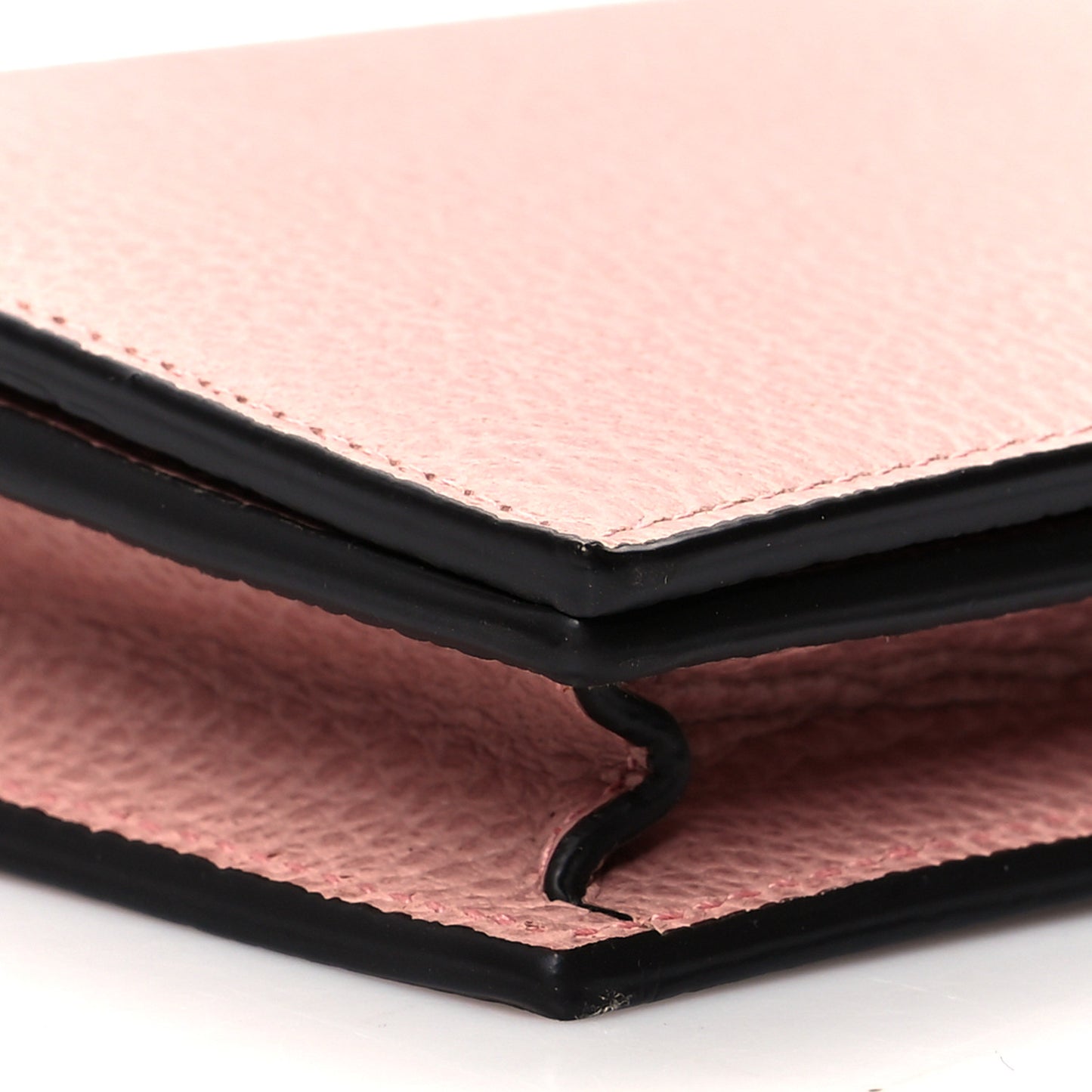 Dollar Calfskin Medium Betty Chain Wallet Soft Pink