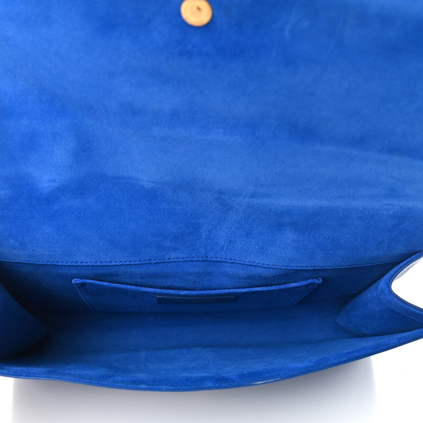Calfskin Classic Y Ligne Clutch Royal Blue
