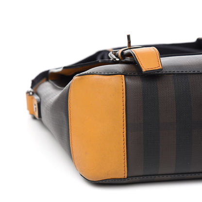 Burberry Smoked Check Medium Messenger Bag Brown 12 of 13