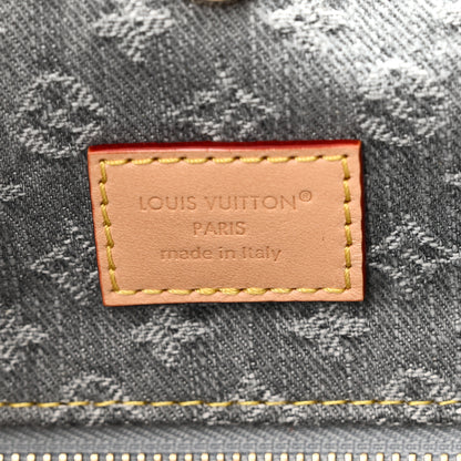 Louis Vuitton Monogram Denim CarryAll MM Washed Grey 7 of 10
