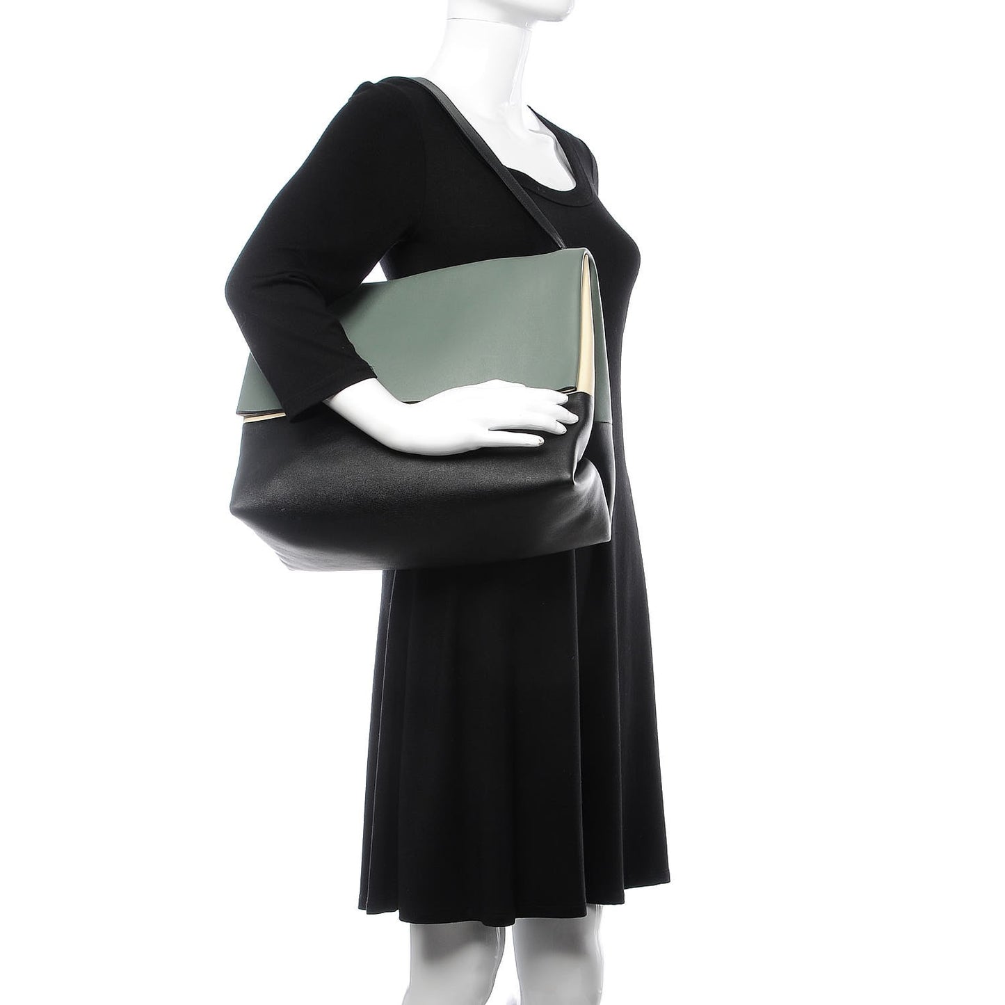 Calfskin All Soft Shoulder Bag Almond