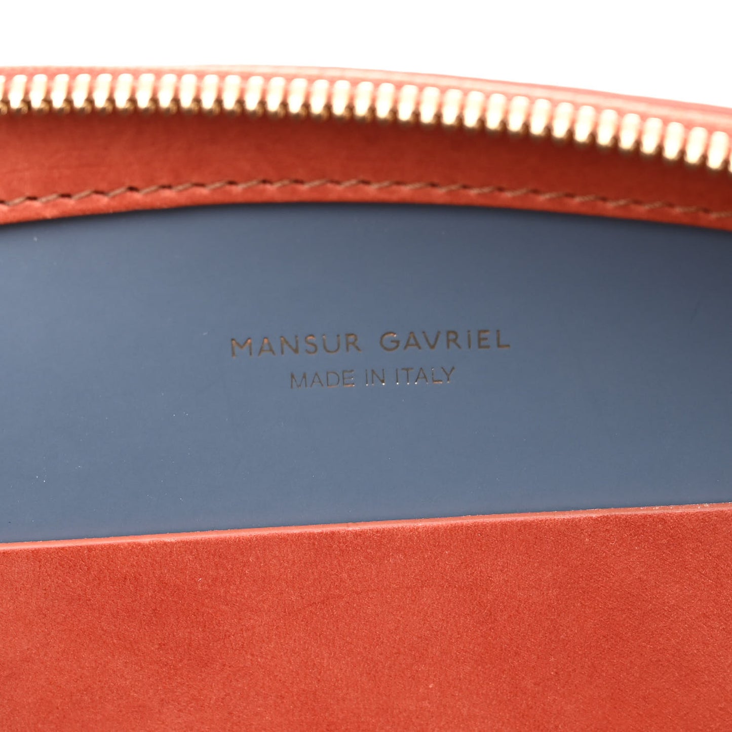 Calfskin Top Handle Rounded Bag Brandy