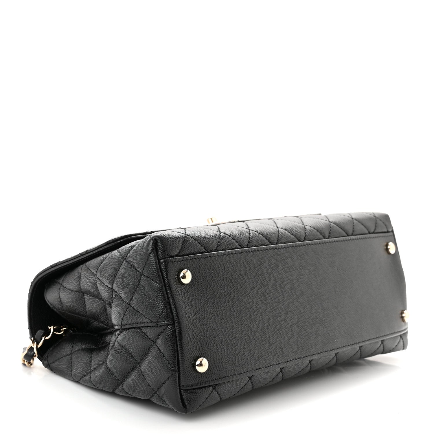 Chanel Caviar Quilted Small Coco Handle Flap Black 4 of 11