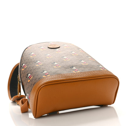 Gucci X DISNEY Mini Vintage GG Supreme Monogram Mickey Mouse Small Dome Backpack Beige Vintage Sun Oil 4 of 8