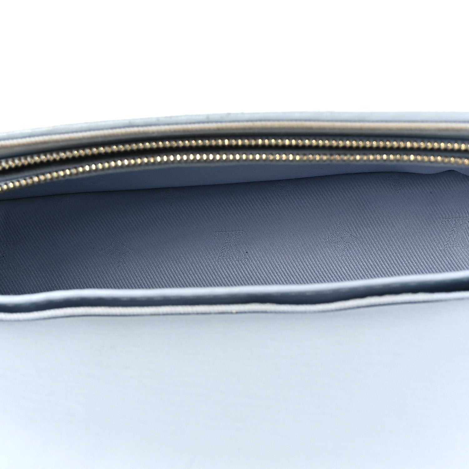 Louis Vuitton Calfskin Bubblegram Wallet On Strap Ice Blue 5 of 15