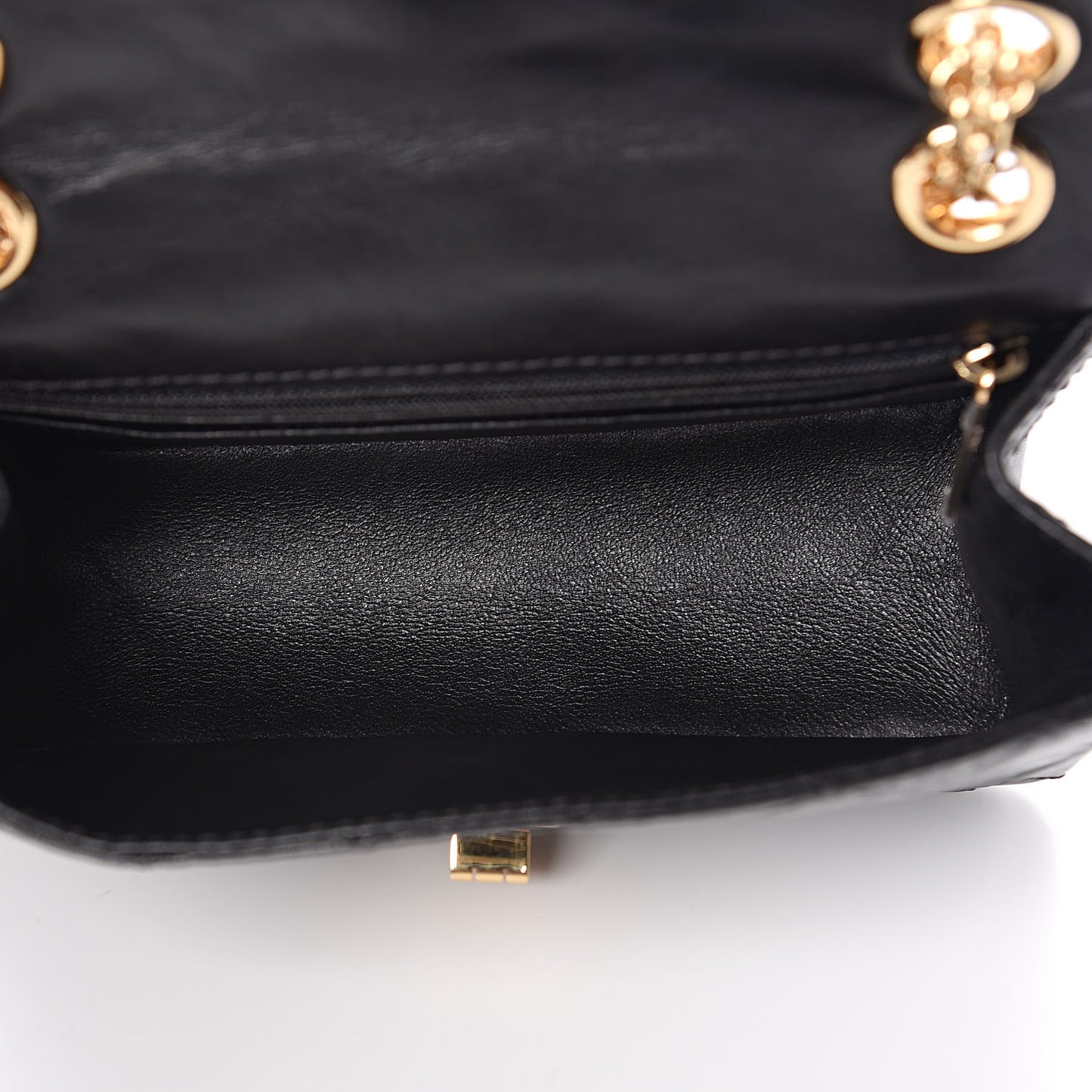Aged Calfskin Quilted 2.55 Reissue Mini Flap Black