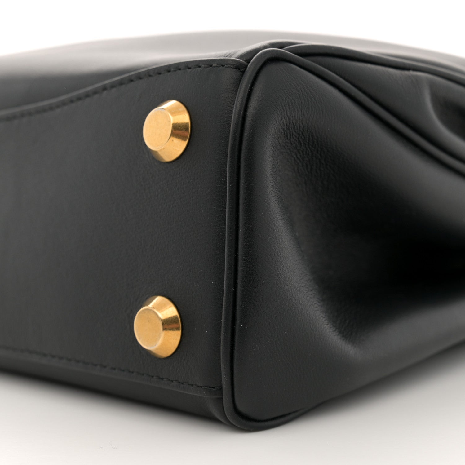 Balenciaga Natural Smooth Calfskin Small Rodeo Top Handle Handbag Black 9 of 11