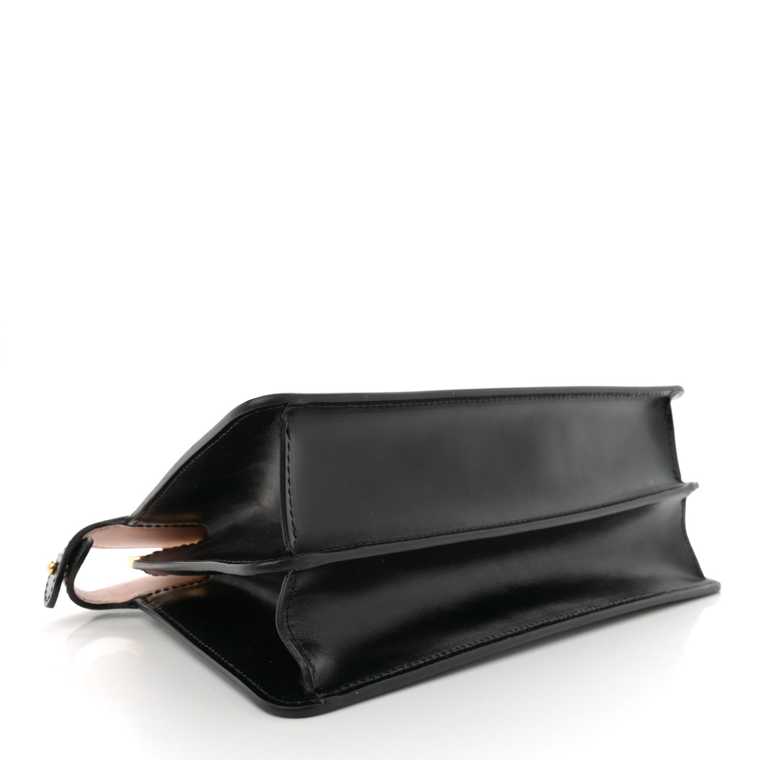 Fendi Vitello King Luxor Shiny Nappa Medium Peekaboo I SEE U East West Satchel Black Light Rose 4 of 10