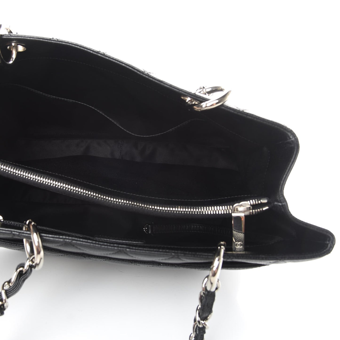 Caviar Quilted Grand Shopping Tote GST Black