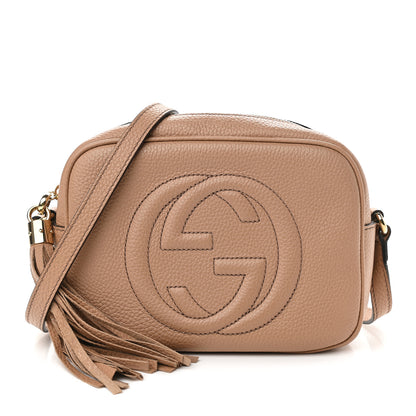 Gucci Pebbled Calfskin Small Soho Disco Bag Camelia 1 of 11