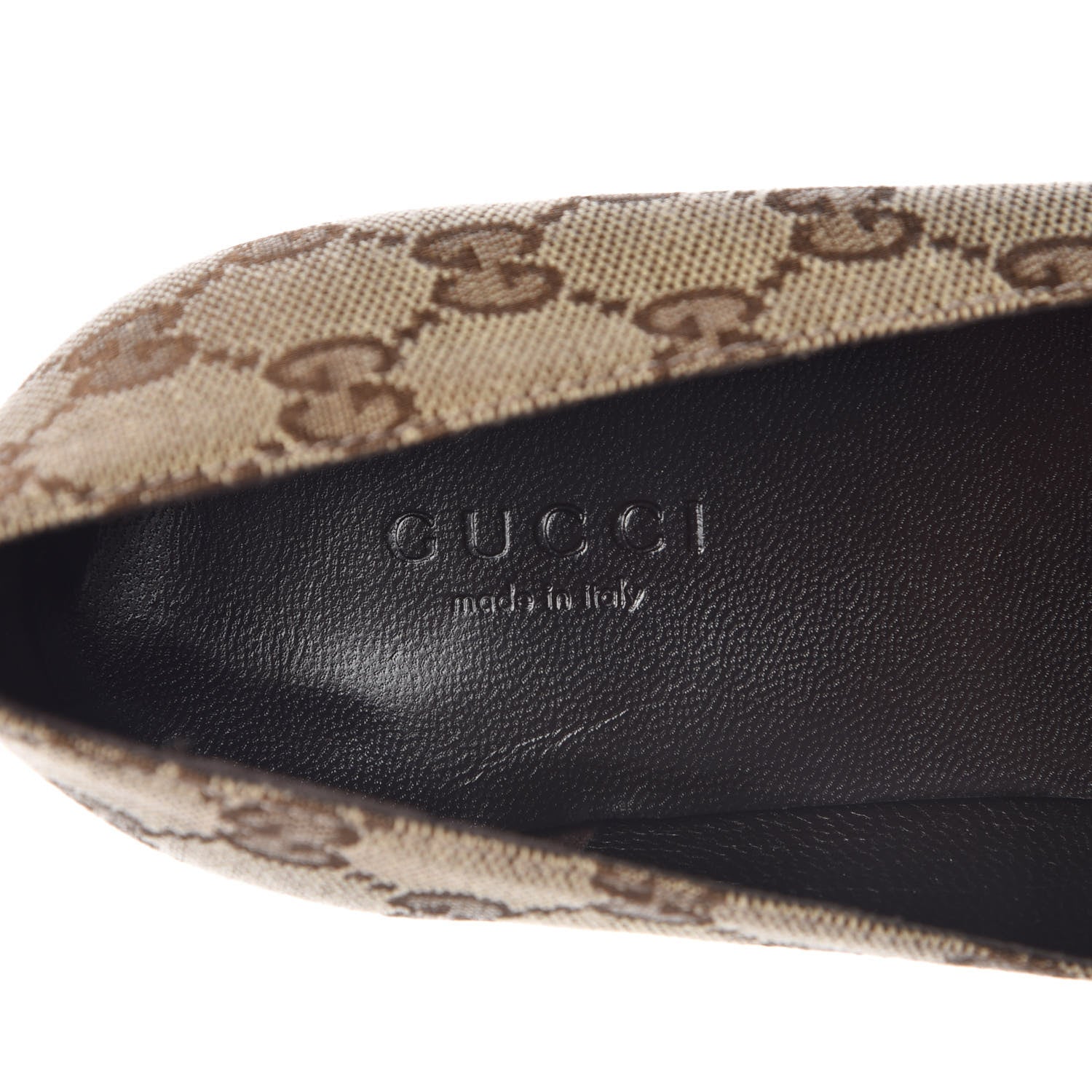 Gucci GG Monogram Ballet Flat 36.5 Beige Ebony 7 of 9