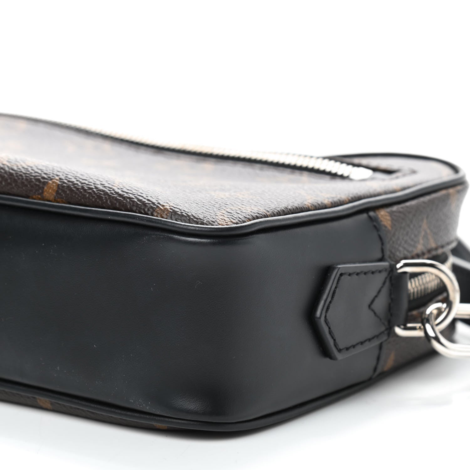 Louis Vuitton Monogram Macassar Kasai Clutch Black 7 of 9