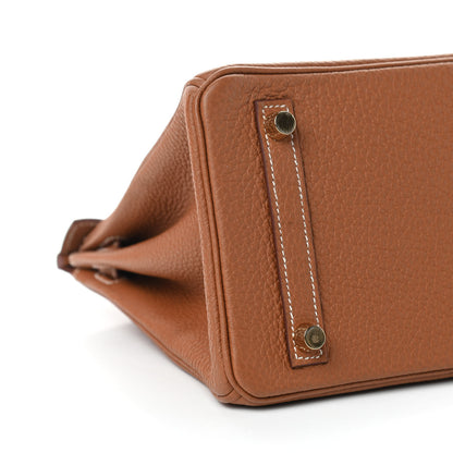 Hermes Togo Birkin 25 Gold 8 of 11